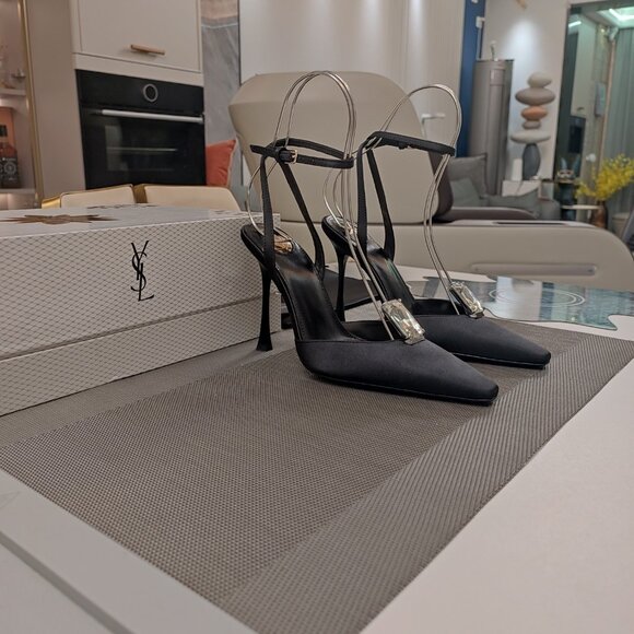 YSL Crystal Embellished Heels for Glam Moments - Picture 6 of 8